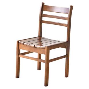 全实木靠背椅会议椅无扶手透气书房学习椅硬座板办公椅整装椅子