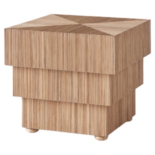 西班牙Dusty Deco Mikado系列 天然藤条边几边床头柜桌茶几咖啡桌