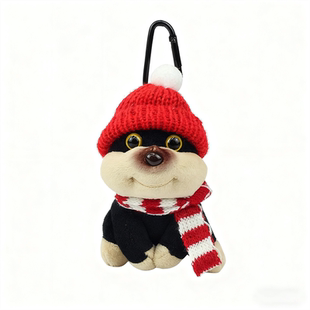 MOMO原创蜜蜂狗挂件包包挂饰毛绒公仔钥匙扣背包书包小玩偶小礼物