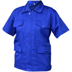 夏季工作服套装男工地工厂汽修工人短袖薄款大口袋劳保服上衣定制