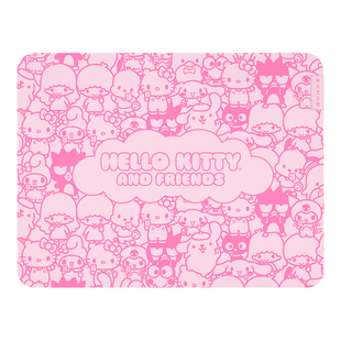 Razer雷蛇Hello Kitty家族款重装甲虫V3 M游戏鼠标垫布垫电脑桌垫