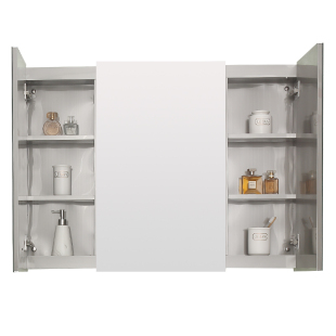 先姿不锈钢浴室镜柜卫生间厕所洗手台卫浴镜子置物柜单镜面箱定制