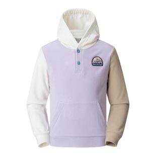 LAFUMA乐飞叶秋冬儿童保暖休闲长袖T恤男女童连帽卫衣套头衫