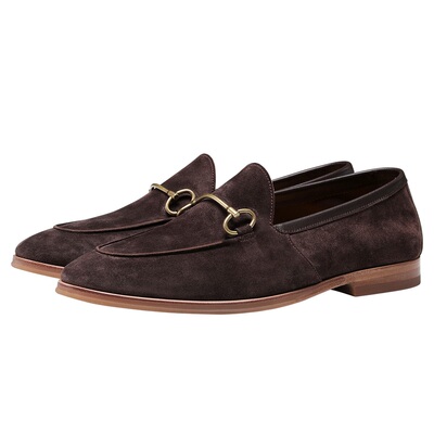 特吕弗手工马衔扣乐福鞋男休闲鞋