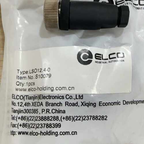 溢价-宜科传感器接头LSO12.4-0/C