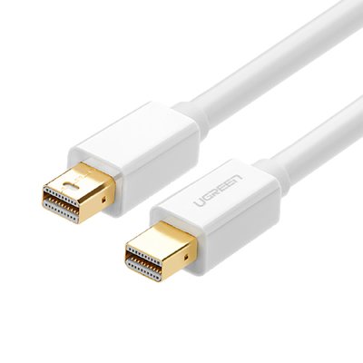 绿联minidp转Mini DisplayPort线Macpro/Air电脑接显示器雷电口连接高清显示器线头适用苹果笔记本迷你dp转dp