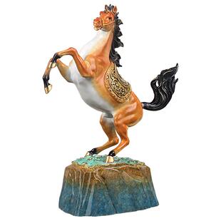 《雄心壮志》全铜跃马摆件马到成功招财客厅家居办公室装饰工艺品