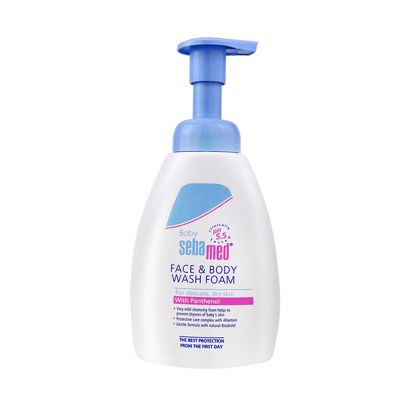 施巴儿童洗面奶3-9-12岁男童女童专用泡沫型洁面400ml