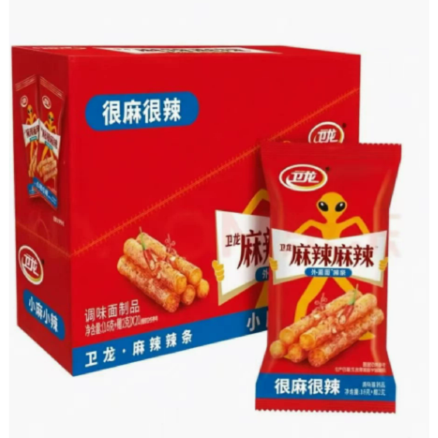 卫龙辣条麻辣麻辣棒爆辣网红小包零食儿