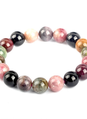 碧玺单圈巴西饰品礼物水晶手链