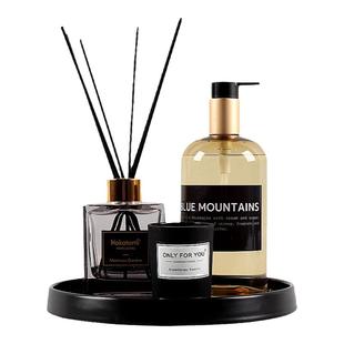 卫生间洗手台香薰洗手液托盘套装卫浴软装洗手间壁龛装饰摆件