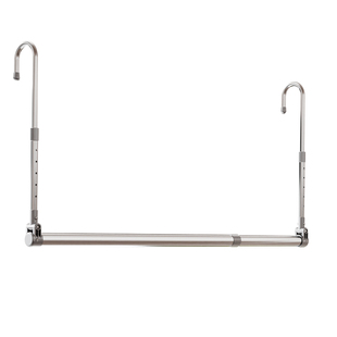 阳台晾衣杆升降伸缩晾衣架免打孔凉衣捍不锈钢晒被子床单专用神器