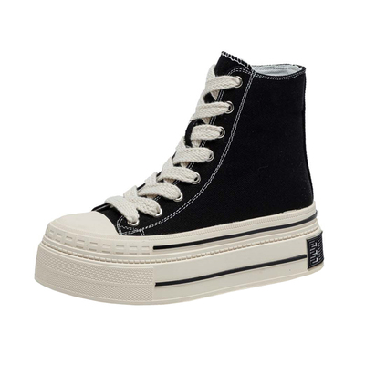 厚底2026春季新款时尚高帮帆布鞋