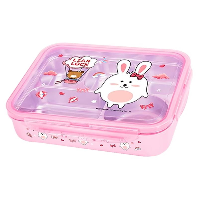 联扣316L不锈钢分格饭盒