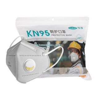 可孚口罩K n95防工业粉尘尘肺打磨防护二手烟带呼吸阀活性炭kn95