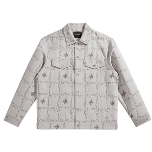 太平鸟男装夹克春满版老花外套潮 B1BCE1210