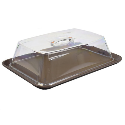 上菜传菜托盘带盖透明月子会所