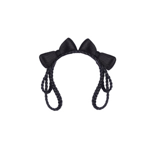 儿童汉服头饰女童古风一体式蝴蝶结发包古装发髻盘发造型假发配饰