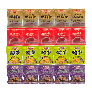 螺霸王广西柳州螺蛳粉即食配料套装螺蛳汤辣椒油酸笋酸豆角各5包
