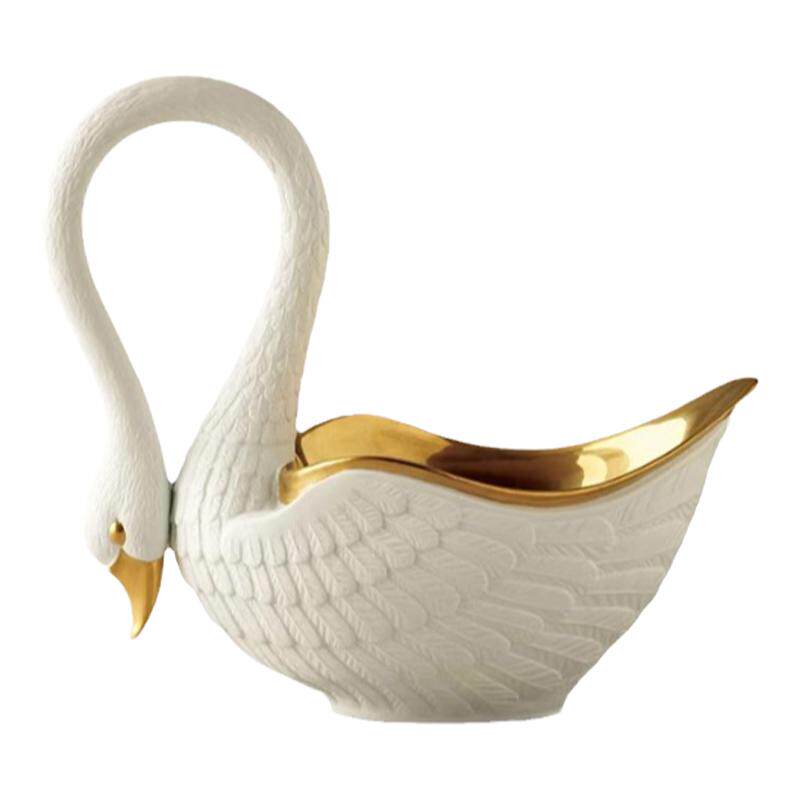 L'OBJETSwan天鹅碗24K金点缀