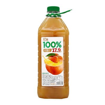 汇源苹果汁2L*2瓶卡曼橘柠檬汁