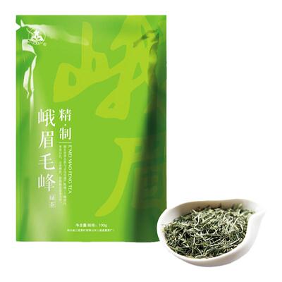 三花牌正宗峨眉毛峰100g炒青绿茶