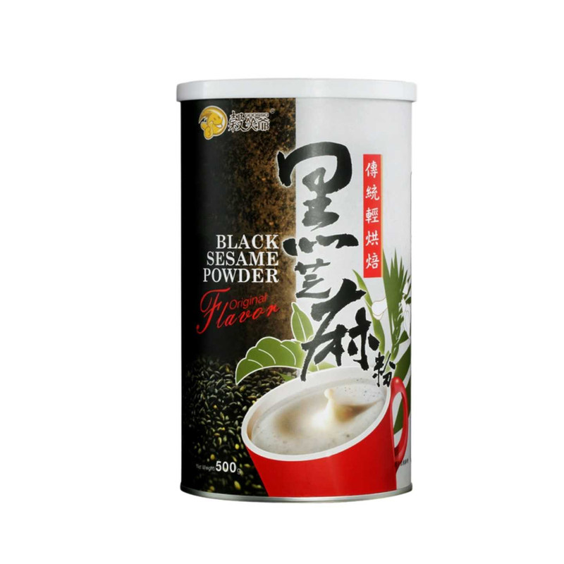 黑芝麻糊谷笑爷熟黑芝麻粉五黑粉进口即食早餐食品营养代餐粉冲饮