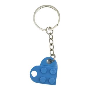 书包背包心形积木MOC爱心钥匙扣情侣扣挂件拼凑方块扣3176玩具