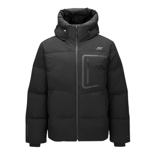 skechers斯凯奇男保暖防风运动休闲羽绒服外套P425M034/0018