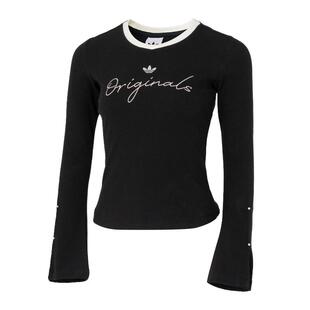 Adidas阿迪达斯三叶草女装2026春季新款P TEE LS长袖T恤KS2381