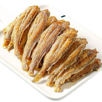 即食香酥小黄鱼干500g即食零食原味碳烤酥脆黄花鱼海鲜干货好吃
