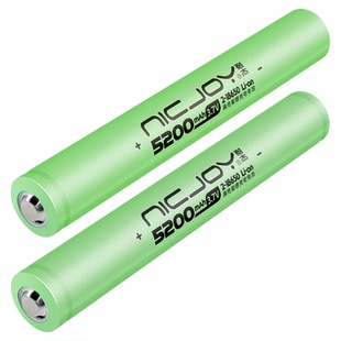 耐杰18650 26650加长锂电池 强光手电筒4.2V 2节3.7V并联可充电组