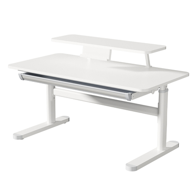 儿童学习桌，可升降，实木大白桌