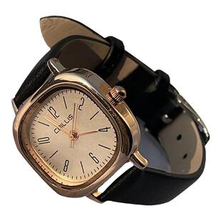 公考专用手表女款高颜值复古静音国考试初高中学生初中生防水电子