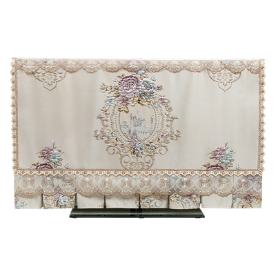 欧式浮雕电视机罩套新款高档海信小米5565英寸挂式电脑电视防尘罩