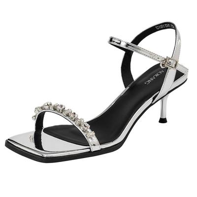 奥康仙女风百搭露趾时装凉鞋