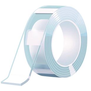 墙面无痕纳米双面胶高粘度透明插排亚克力胶带德国粘贴隐形防水