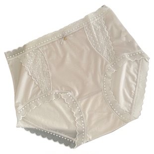 女士绸缎内裤中高腰丝滑柔软性感三角裤款缎面舒适透气型夏季薄款