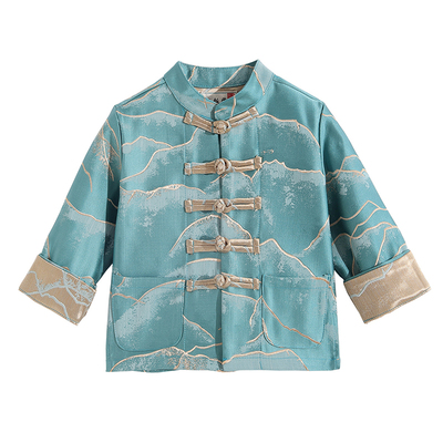 儿童拜年服唐装外套秋冬季