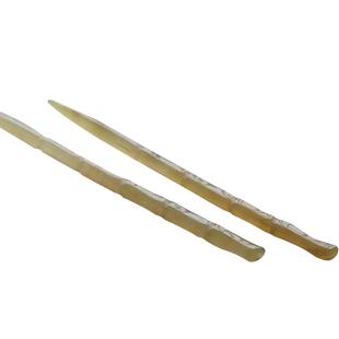 归宿。天然牛羊角发簪竹节簪子手工刻字新婚礼物旗袍汉服发饰