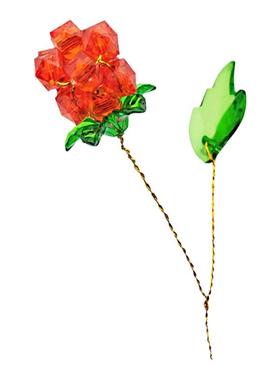 成品手工串珠绣球玫瑰花摆件