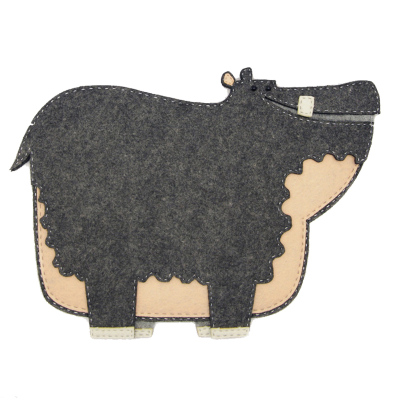 美悦河马保护套不织布diy材料包