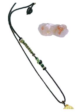 手工编织可调节吊坠挂绳黄金蜜蜡