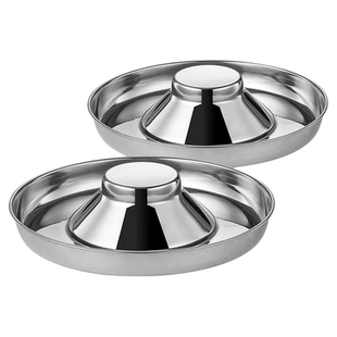 狗狗防打翻碗不锈钢慢食碗狗盘猫粮碗宠物猫盆狗盆狗食盆喂水单碗