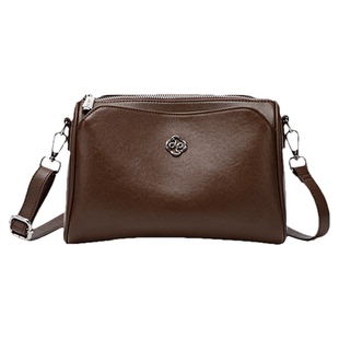 真皮斜挎包女士2026新款多层大容量单肩包头层牛皮小方包秋冬季