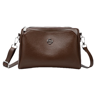 真皮斜挎包女士2025新款多层大容量单肩包头层牛皮小方包秋冬季