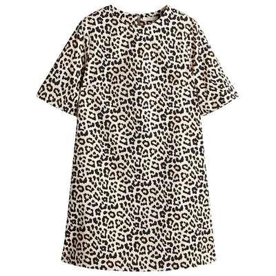 HM女装连衣裙春季优雅短裙时尚休闲短袖A字连衣裙1247028