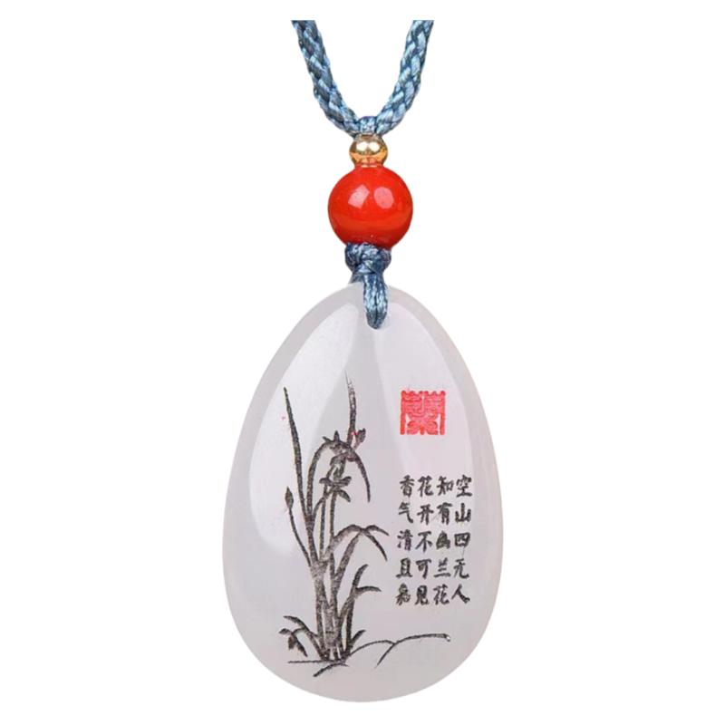 天淼玉器情侣款金丝玉吊坠平安扣