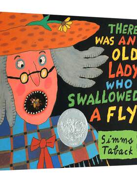 现货There Was an Old Lady Who Swallowed a Fly 有个老婆婆吞了一只苍蝇 凯迪克绘本