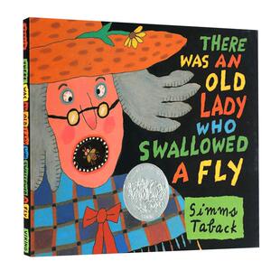 现货There Was an Old Lady Who Swallowed a Fly 有个老婆婆吞了一只苍蝇 凯迪克绘本